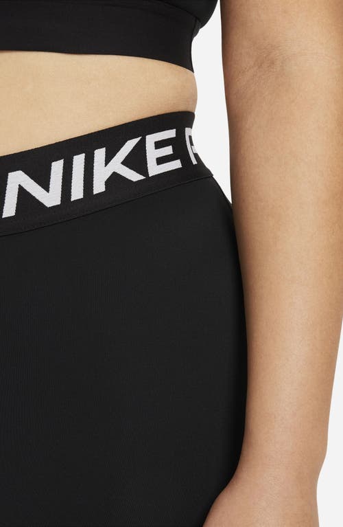 Shop Nike Pro 365 Leggings In Black/white