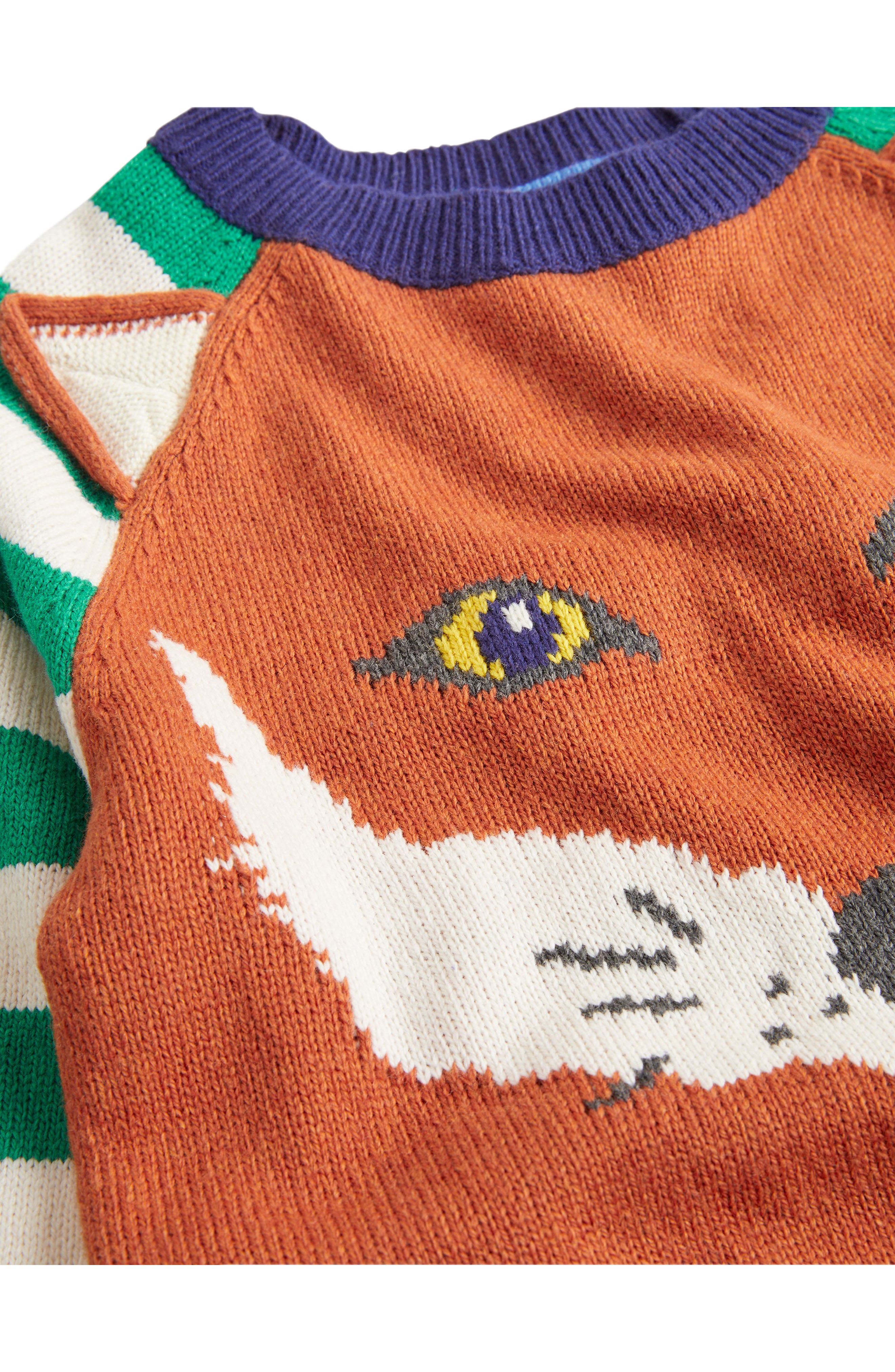 Mini Boden Kids' Hotchpotch Fox Sweater 