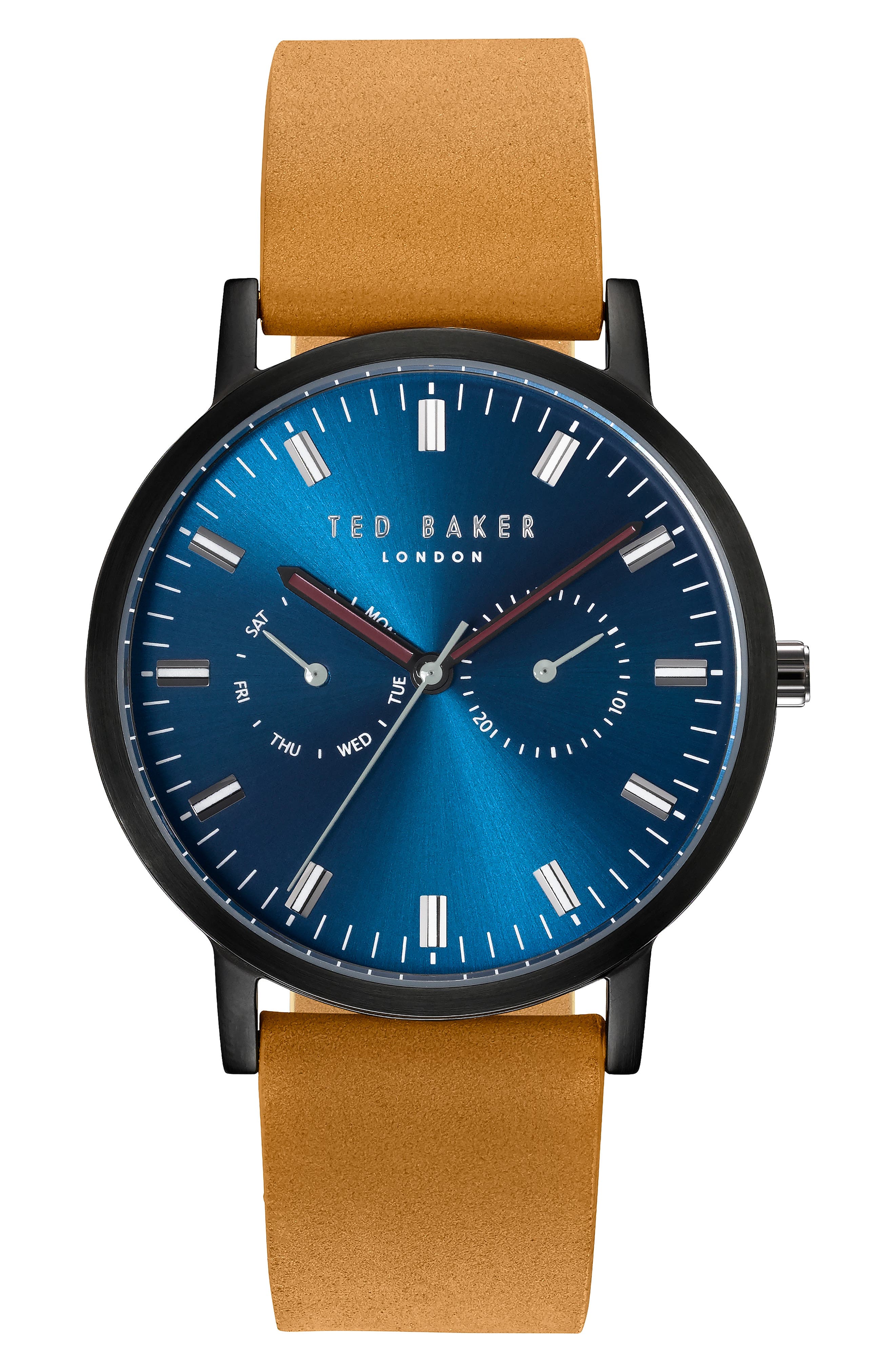 Ted Baker London Leather Strap Watch, 40Mm