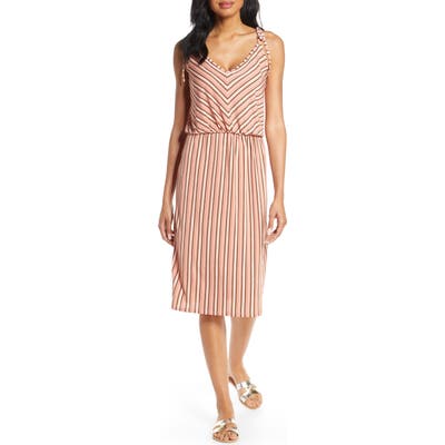 Leota Irene Sleeveless Tie Shoulder Dress, Pink