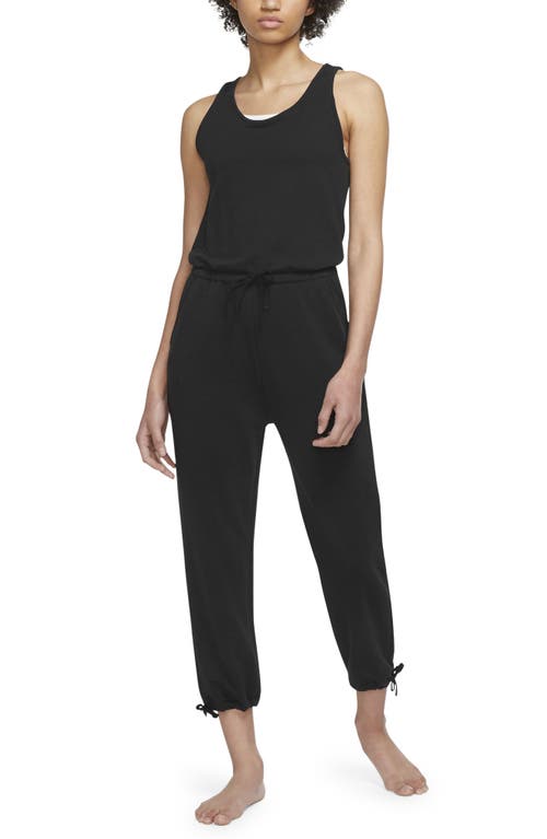 Nike Yoga Dri-FIT Sleeveless Jumpsuit in Black/Iron Grey