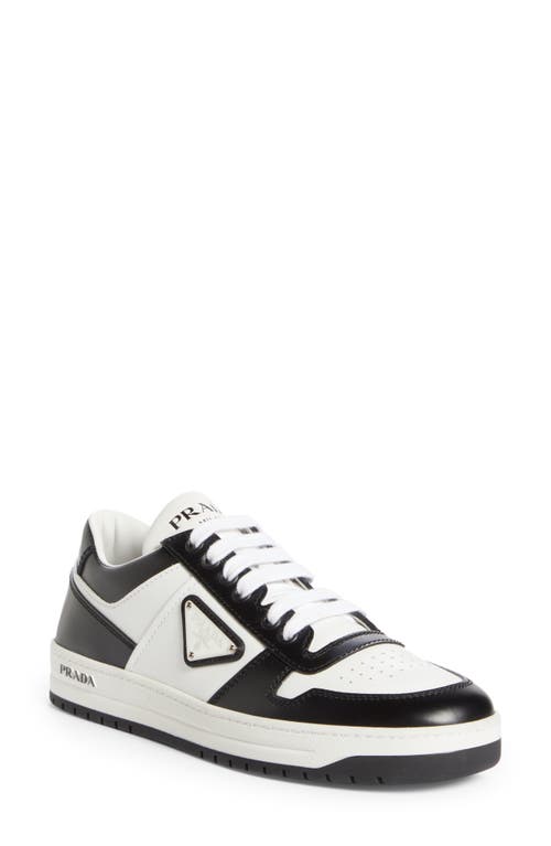 Prada Logo Sport Sneaker In Bianco/nero