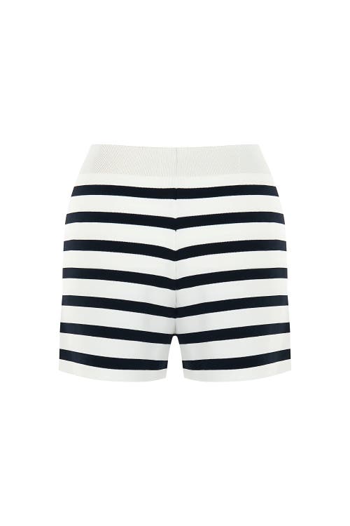 Nocturne Striped Mini Shorts In Multi-colored