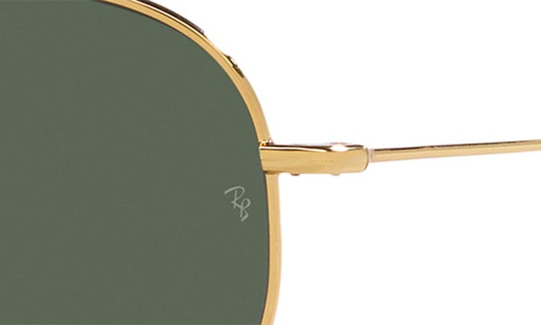 Shop Ray Ban Ray-ban Reverse 62mm Oversize Aviator Sunglasses In Gold Flash