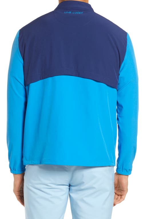 Black Clover Quarter Jack Half Zip Pullover In Delirium/navy