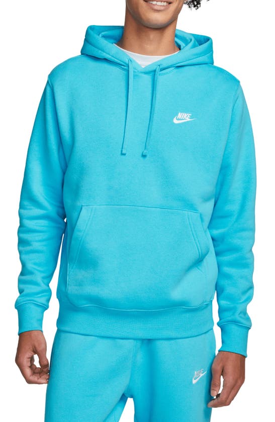 Nike Sportswear Club Hoodie In Baltic Blue/ Baltic Blue