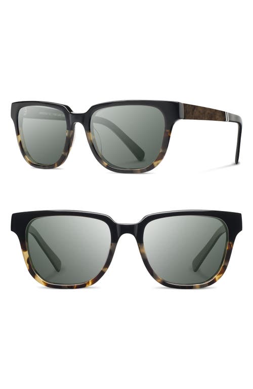 'Prescott' 52mm Polarized Sunglasses in Black Olive /Elm Burl /G15