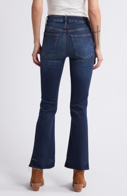 Shop Frame Le Crop Mini Boot Raw Hem Jeans In Moonflower