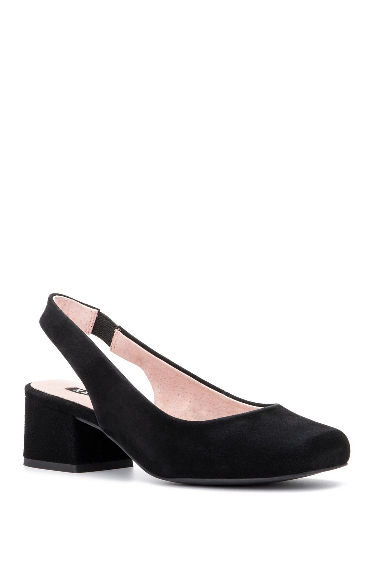 wide width chunky heels