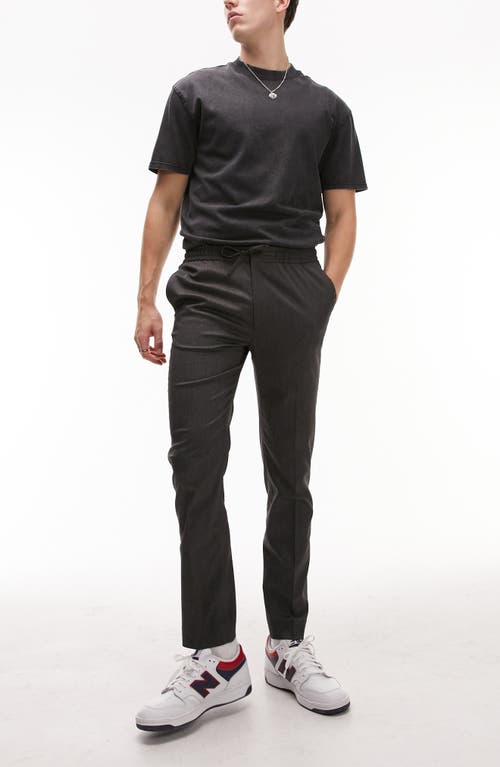 Skinny Smart Trousers in Charcoal