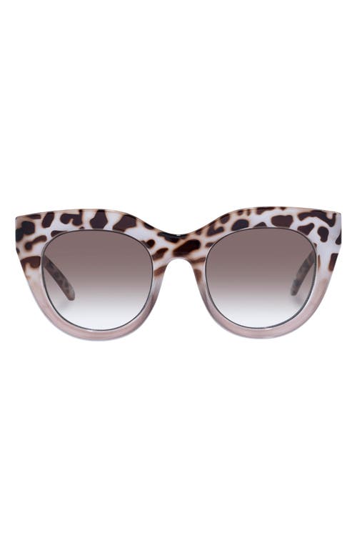 Shop Le Specs Air Heart 51mm Cat Eye Sunglasses In Cookie Tort/mocha Splice