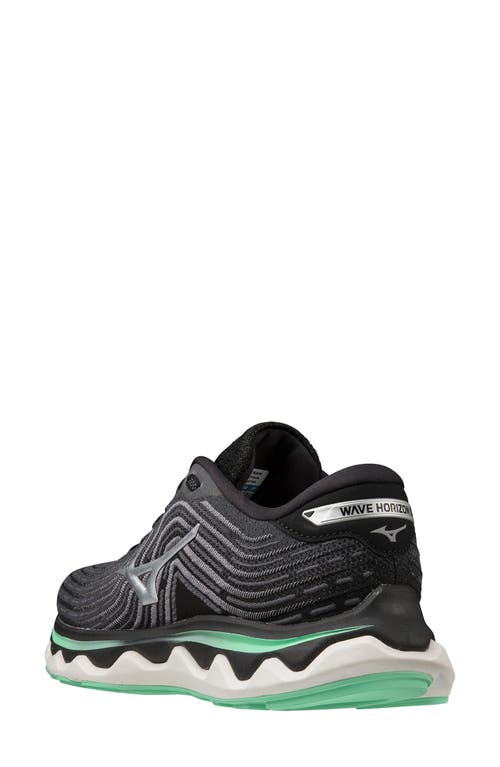 Mizuno Wave Horizon 6 Running Shoe In Iron Gate-silver