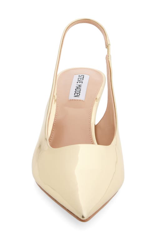 Steve Madden Aliz Slingback Pump In Gold