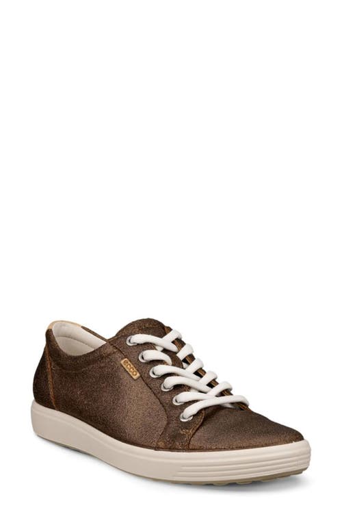 Shop Ecco Soft 7 Sneaker In Bronze Antique