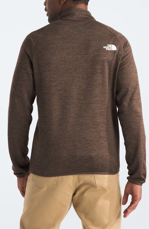 Shop The North Face Canyonlands Quarter Zip Pullover In Smokey Brown Heather