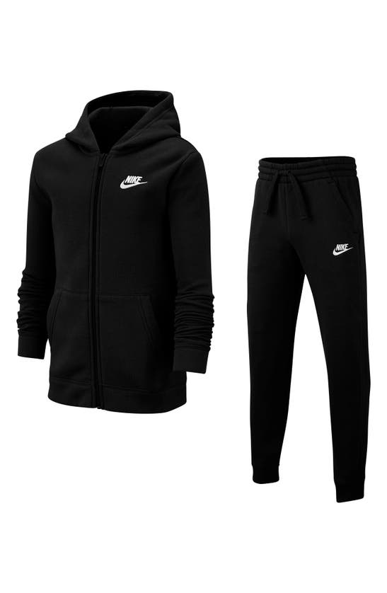 Nike Kids' Sportswear Tracksuit In Black/ Black/ Black/ White