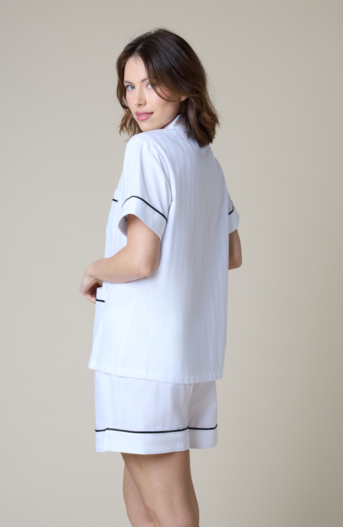 Kip. Kip Premium Cotton Short Set In Monochrome