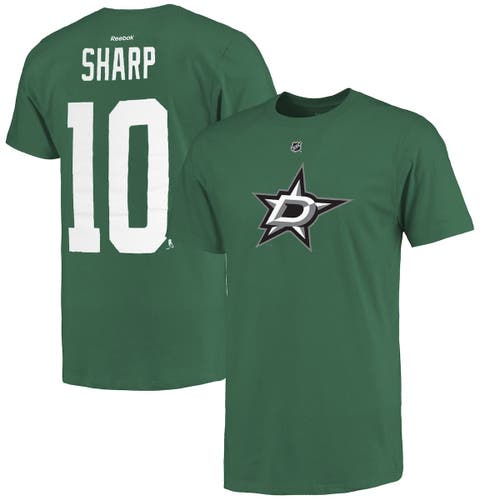 UPC 888598788360 product image for Men's Dallas Stars Patrick Sharp Reebok Kelly Green Name and Number T-Shirt at N | upcitemdb.com