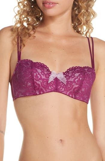 b.tempt'd by Wacoal Ciao Bella Lace Bralette 916144 Pink S for sale online