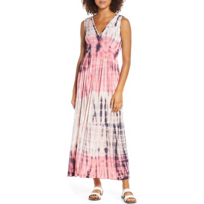 Fraiche By J Tie Dye Ombre Jersey Maxi Dress