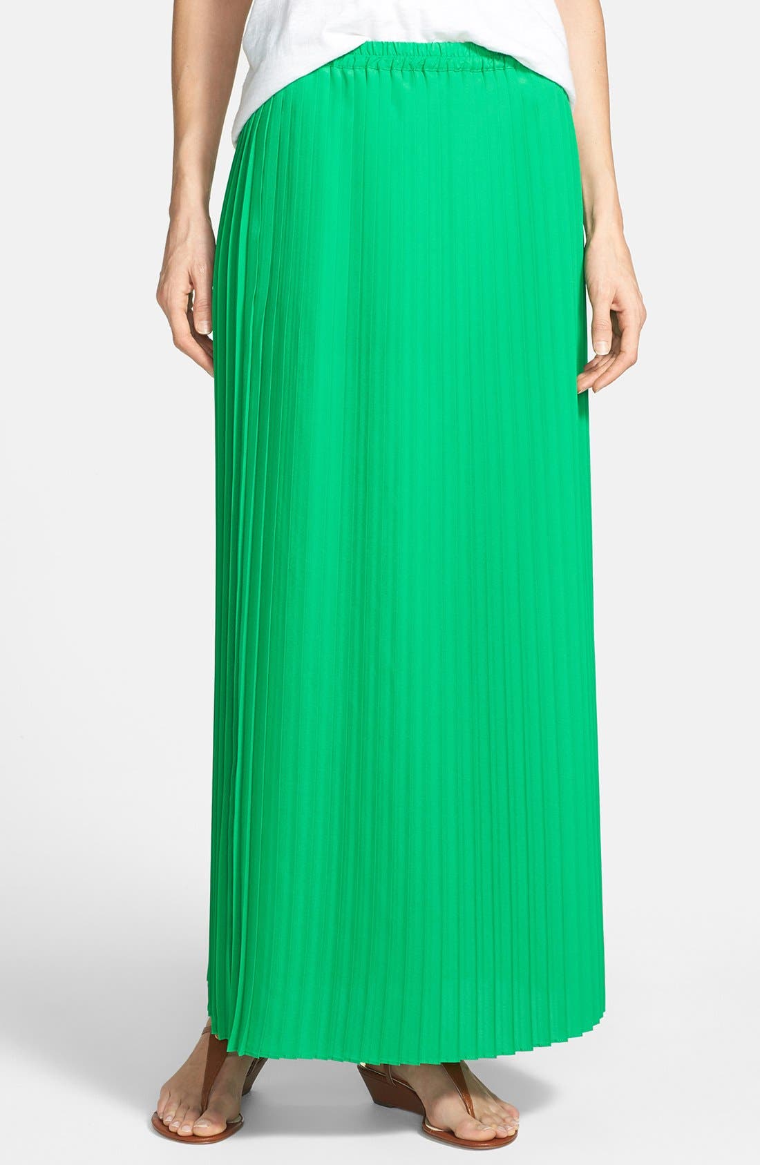 MICHAEL Michael Kors Pleated Maxi Skirt Nordstrom