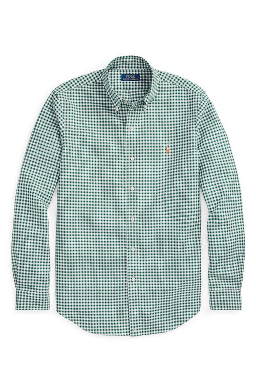 Polo Ralph Lauren Classic Fit Plaid Oxford Button Down Shirt In 4338f Pine/white