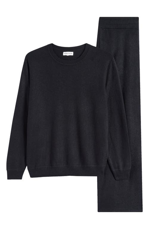 Nordstrom Cashmere Pajamas In Black