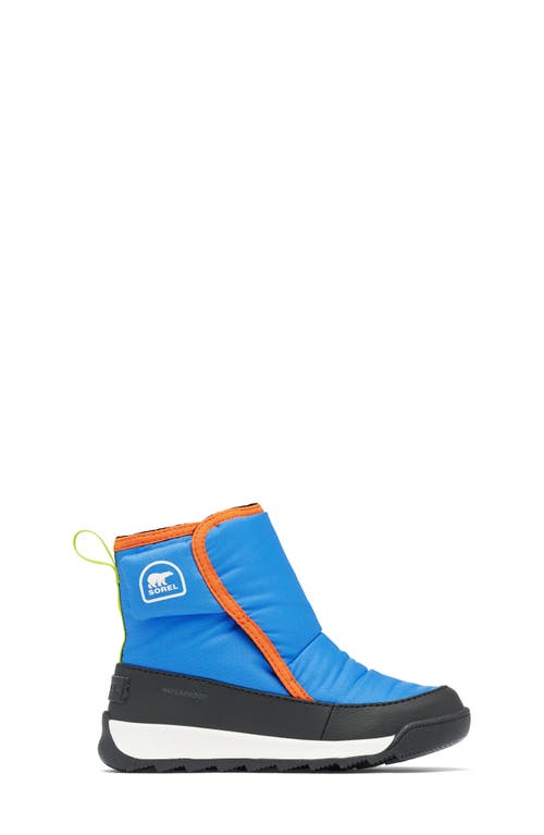 Shop Sorel Kids' Whitney Ii Faux Fur Lined Waterproof Snow Boot In Harbor Blue/jet