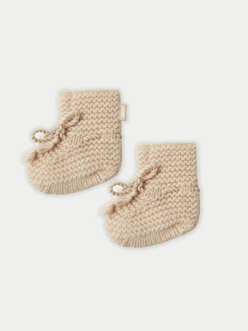 Gobi Mongolian Cashmere Organic Color Cashmere Baby Set In Beige