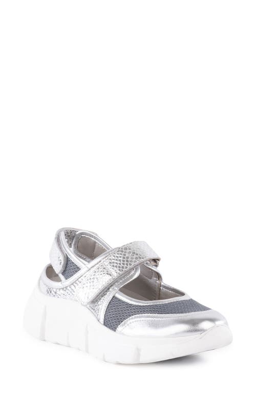 Shop Seychelles Track Star Sneaker In Silver/silver Leather