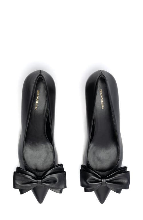Bruno Magli Nadia Pointed Toe Kitten Heel Pump In Black