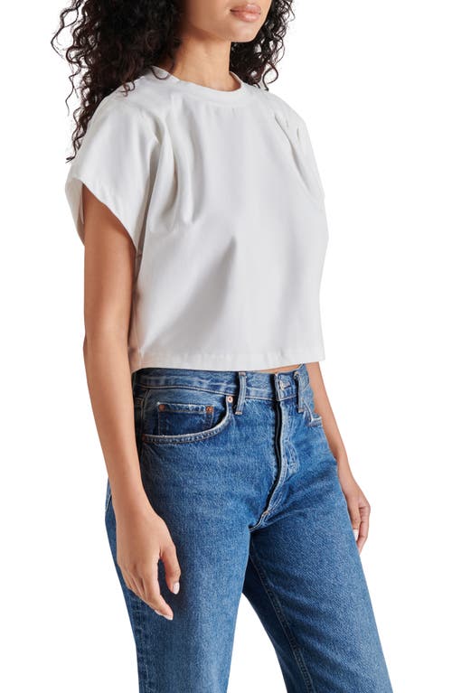 Shop Steve Madden Noah Short Sleeve Top In White