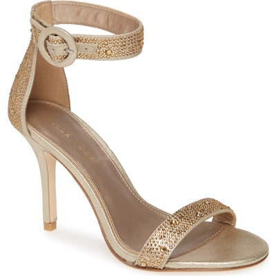 Pelle Moda Kallie Ankle Strap Sandal, Metallic