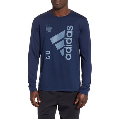 Adidas Long Sleeve Technical T-Shirt, Blue
