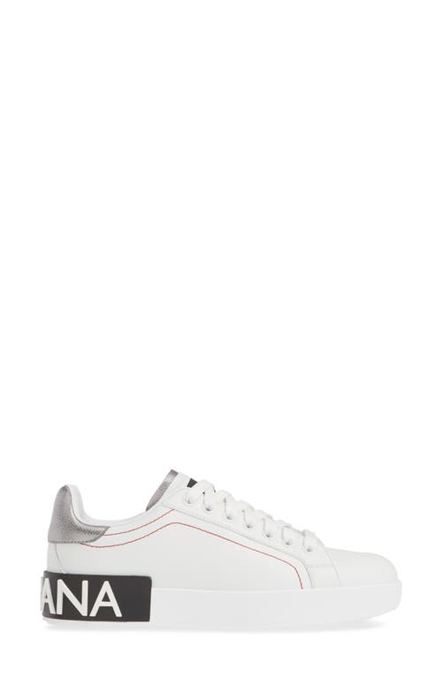 Shop Dolce & Gabbana Dolce&gabbana Portofino Sneaker In White/silver