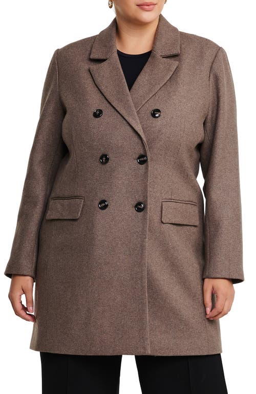 Estelle Redford Double Breasted Coat Mocha at Nordstrom,