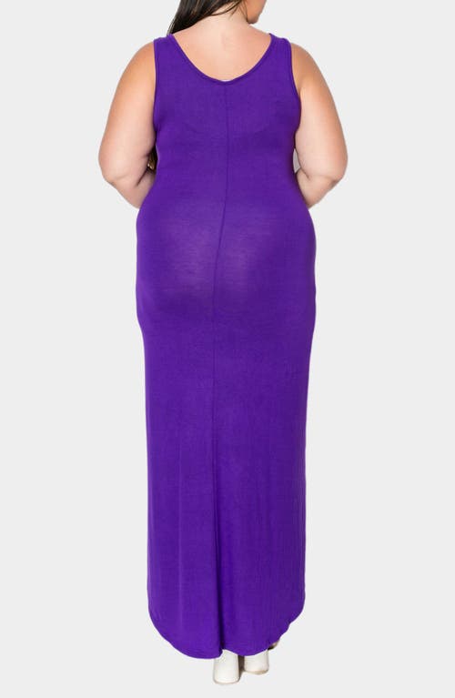 L I V D Everyday Essential Tank Maxi Dress In Purple