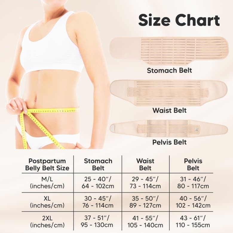 Keababies Revive 3-in-1 Postpartum Recovery Support Belt In Classic Ivory