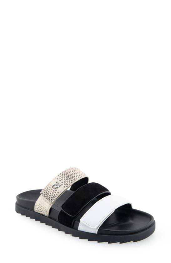 Shop Aerosoles Lee Grip Sole Sandal In White Leather