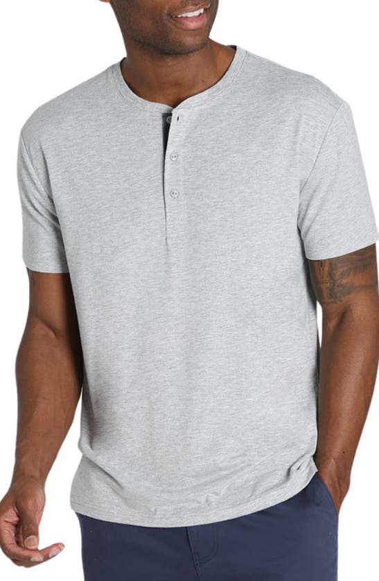 Shop Jachs Henley T-shirt In Grey