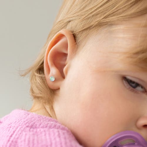 In Season Jewelry Opal Button Earrings In Opal