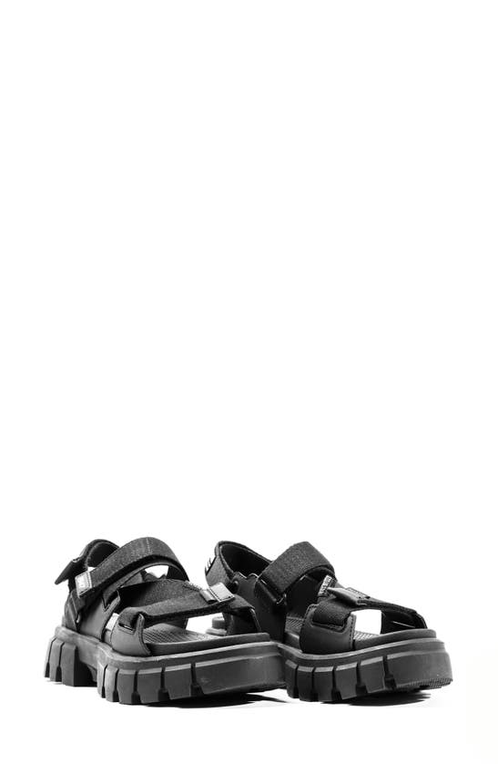 Shop Palladium Revolt Mono Platform Sandal In Black