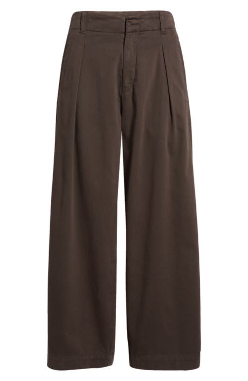 Rag & Bone Donovan Wide Leg Pants In Washed Black