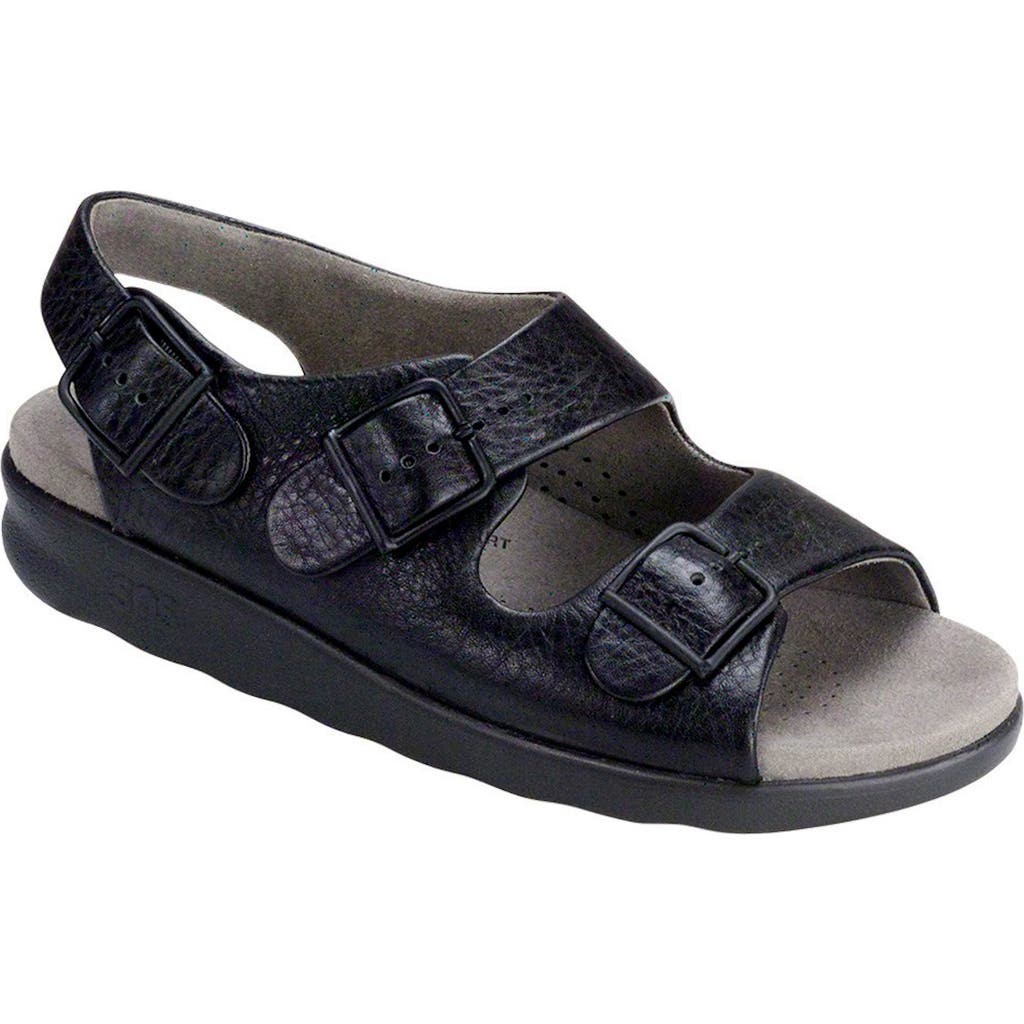Sas Relaxed Slingback Sandal In Black