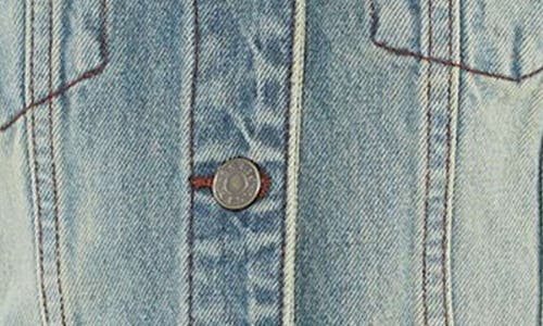 Guess Go Denim Vest In Go Ss Spray Tinted Medium Wash