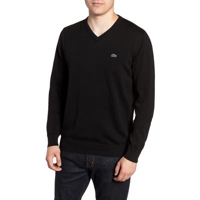 Lacoste Regular Fit V-Neck Sweater, Red