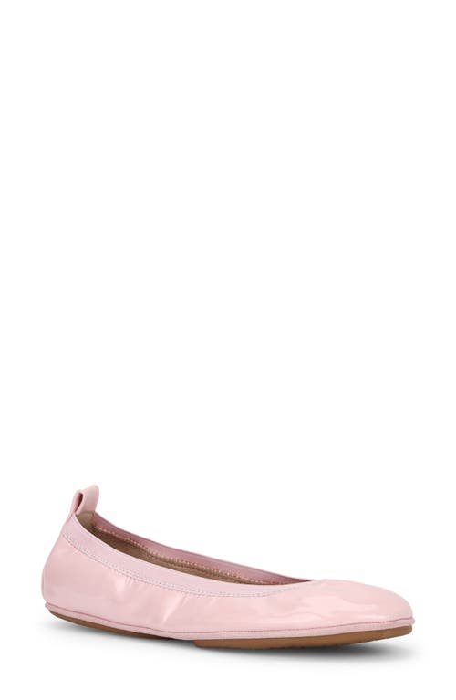 Samara Foldable Ballet Flat in Blush Patent