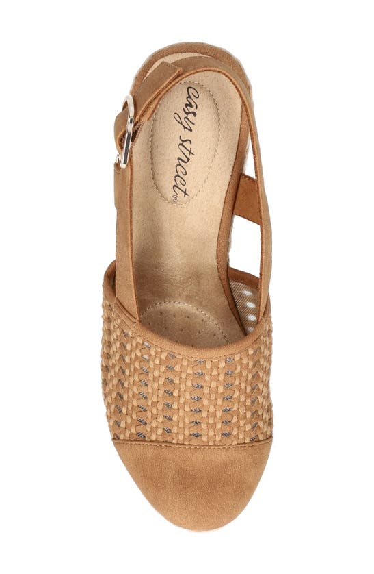 Shop Easy Street Taffy Wedge Pump In Tan