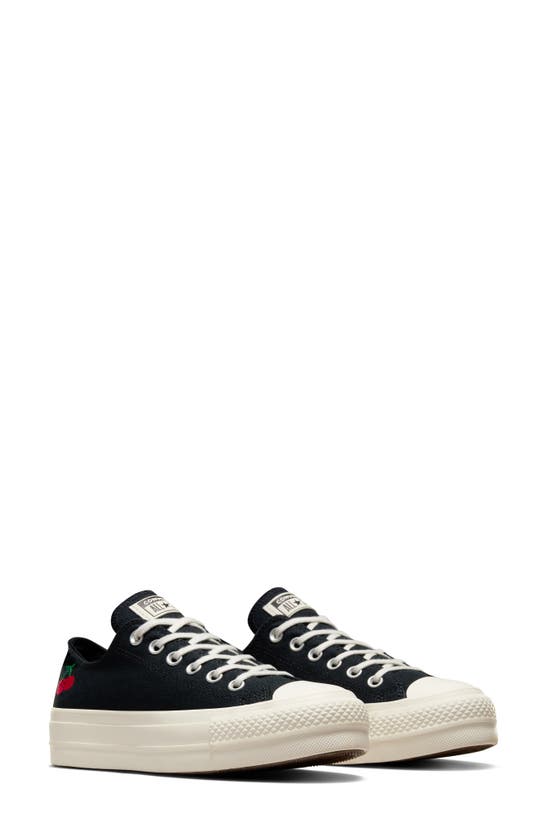 Shop Converse Chuck Taylor® All Star® Lift Platform Sneaker In Black/ Egret/ Red