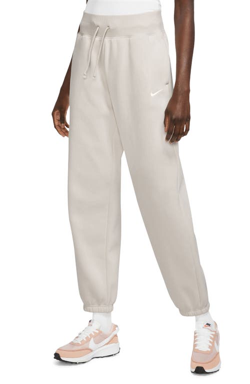 Sportswear Phoenix High Waist Fleece Sweatpants in Light Orewood Beige/Sail